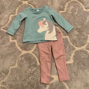 Carters toddler girl matching set